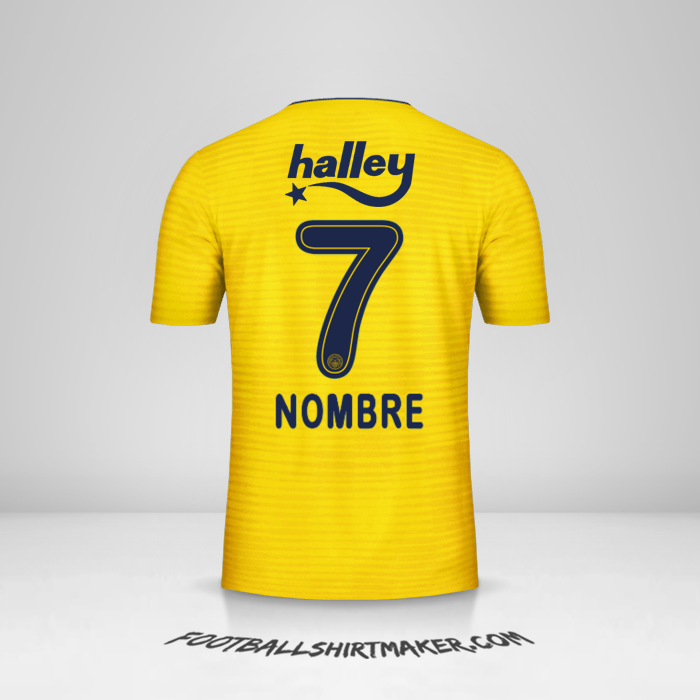 Jersey Fenerbahce SK 2019/20 Visita -  nombre - 7