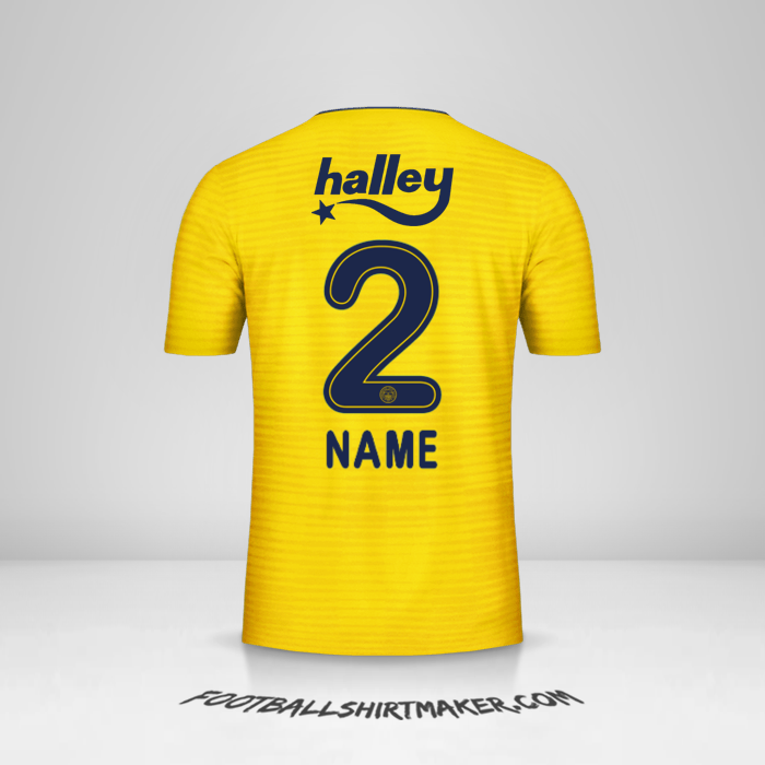 Trikot Fenerbahce SK 2019/20 Auswärts -  name - 2