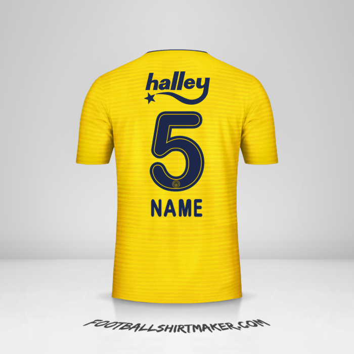 Jersey Fenerbahce SK 2019/20 Away -  name - 5