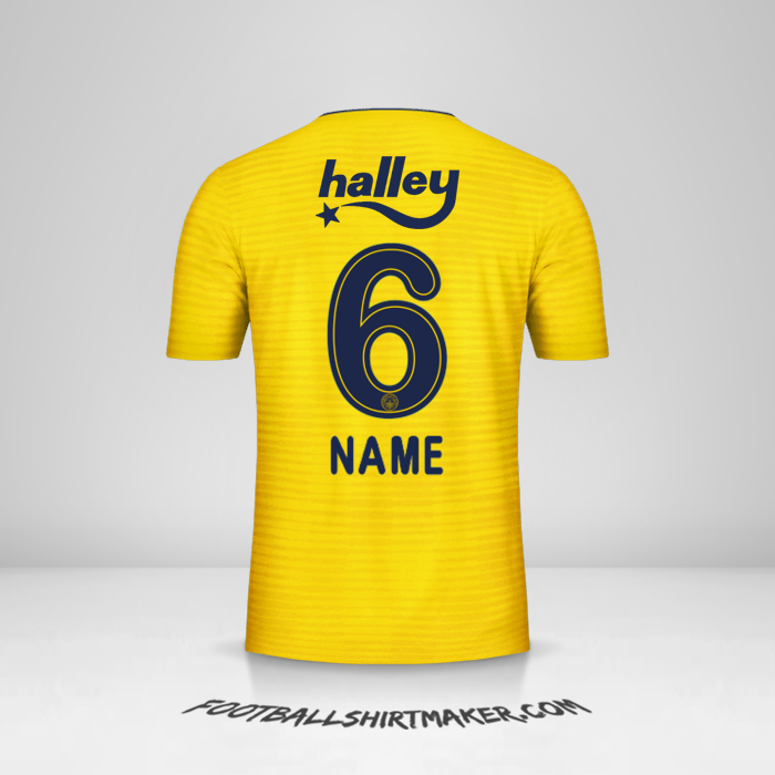 Trikot Fenerbahce SK 2019/20 Auswärts -  name - 6