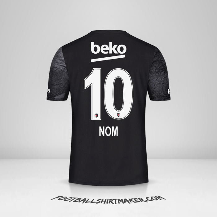Maillot Besiktas JK 2019/20 Extérieur -  nom - 10