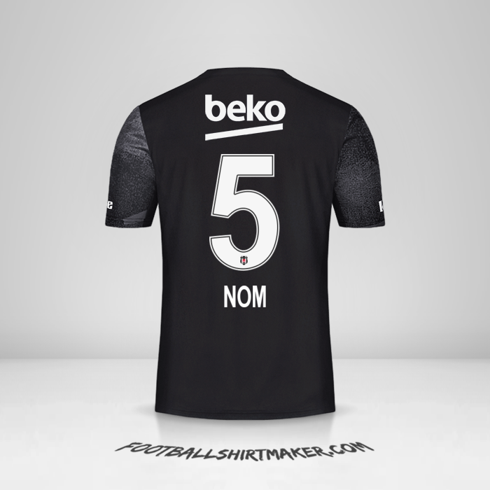Maillot Besiktas JK 2019/20 Extérieur -  nom - 5