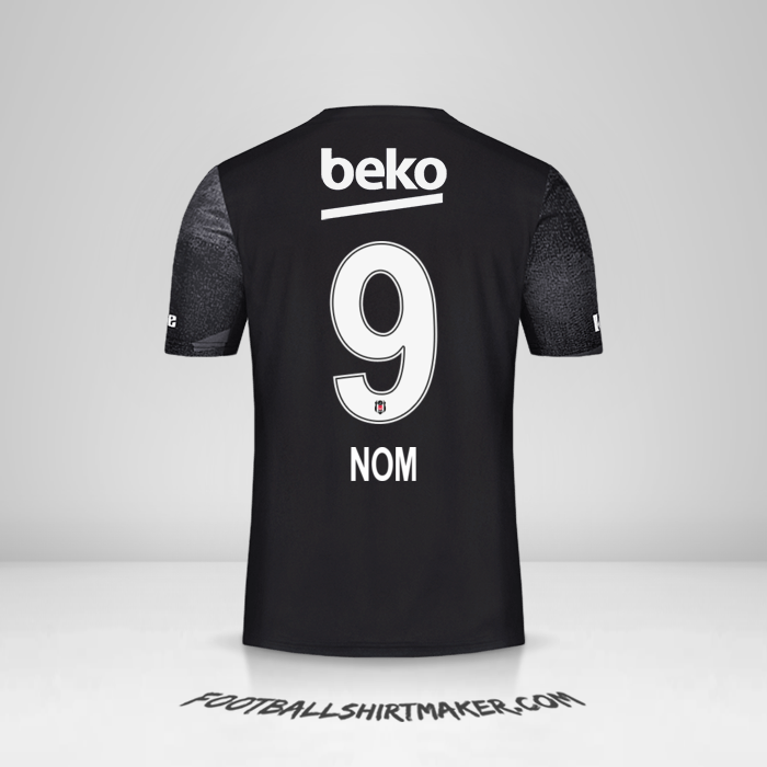 Maillot Besiktas JK 2019/20 Extérieur -  nom - 9