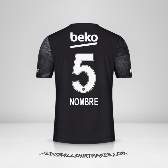 Jersey Besiktas JK 2019/20 Visita -  nombre - 5