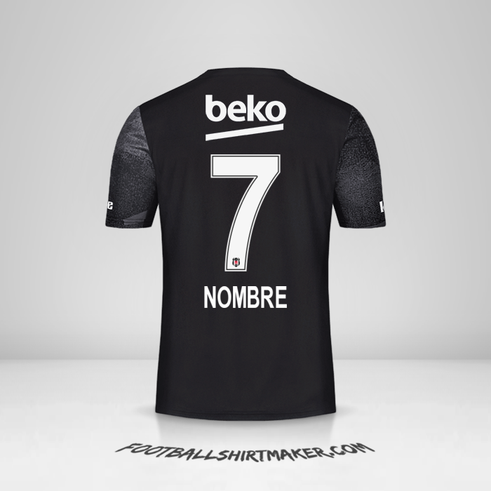 Camiseta Besiktas JK 2019/20 Visita -  nombre - 7