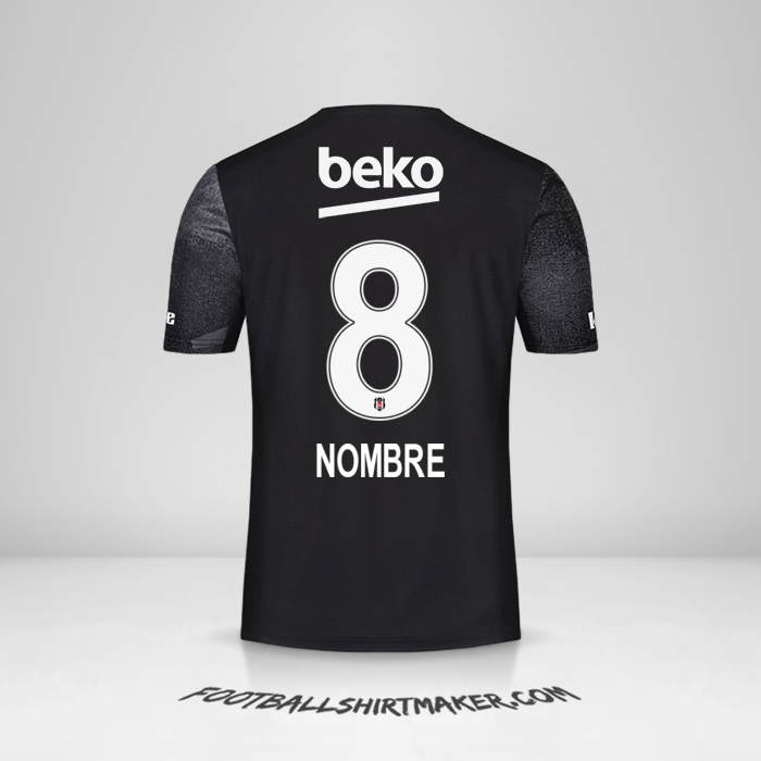 Camiseta Besiktas JK 2019/20 Visita -  nombre - 8