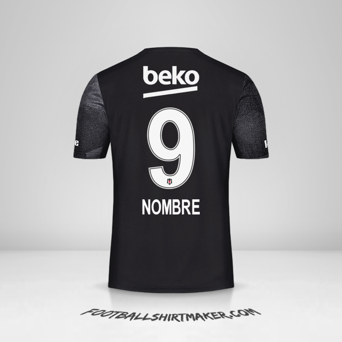 Camiseta Besiktas JK 2019/20 Visita -  nombre - 9