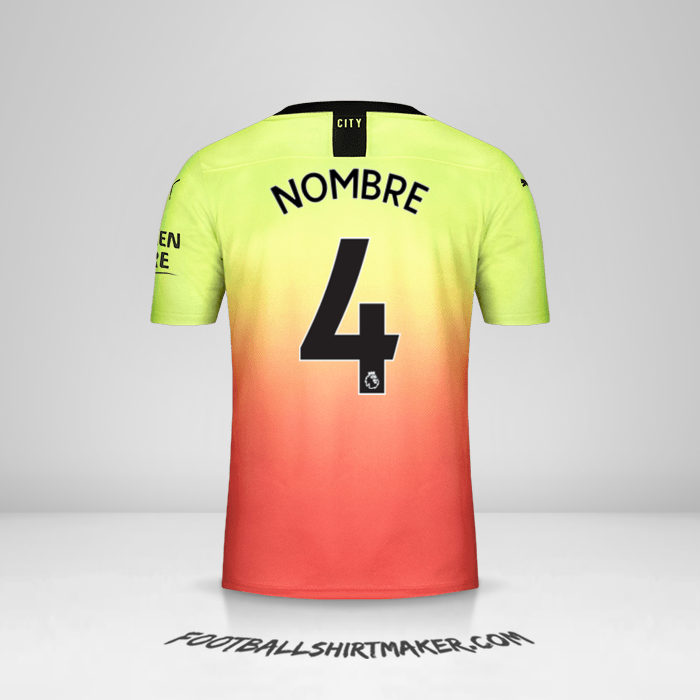 Camiseta Manchester City 2019/20 Tercera -  nombre - 4