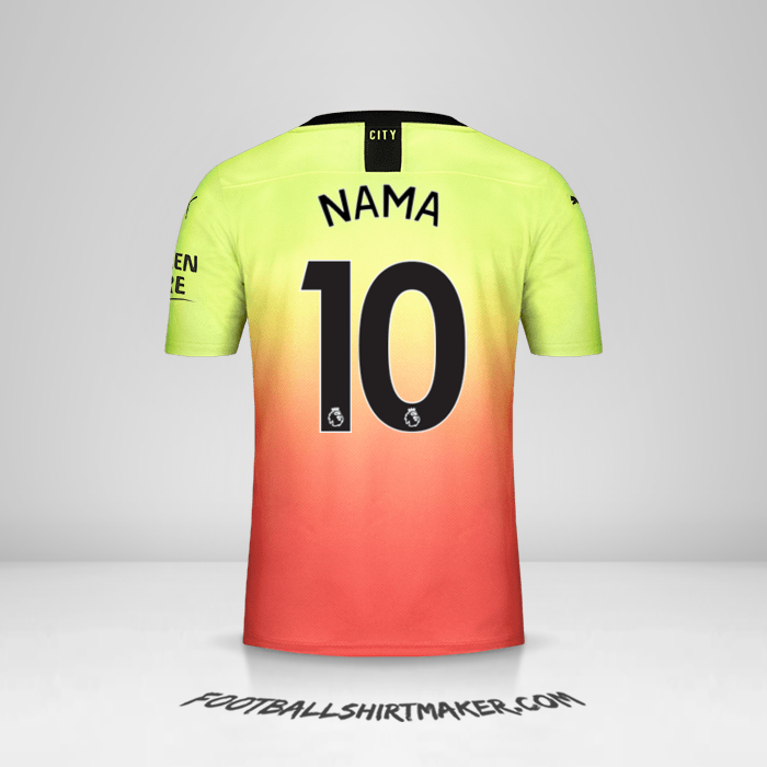 Jersey Manchester City 2019/20 Ketiga -  nama - 10