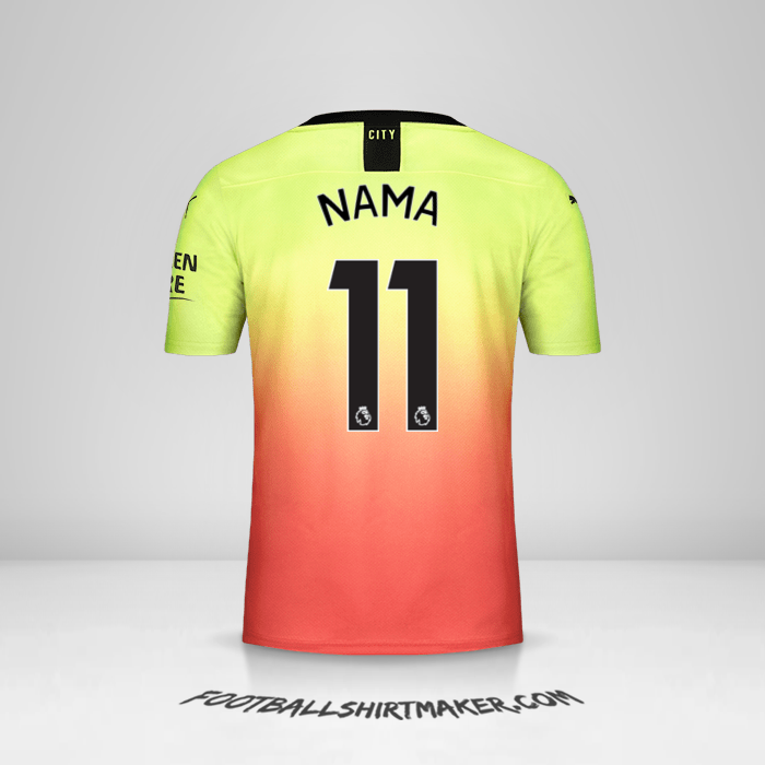 Jersey Manchester City 2019/20 Ketiga -  nama - 11