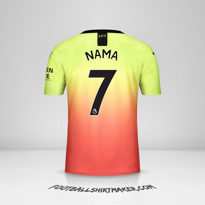 Jersey Manchester City 2019/20 Ketiga -  nama - 7
