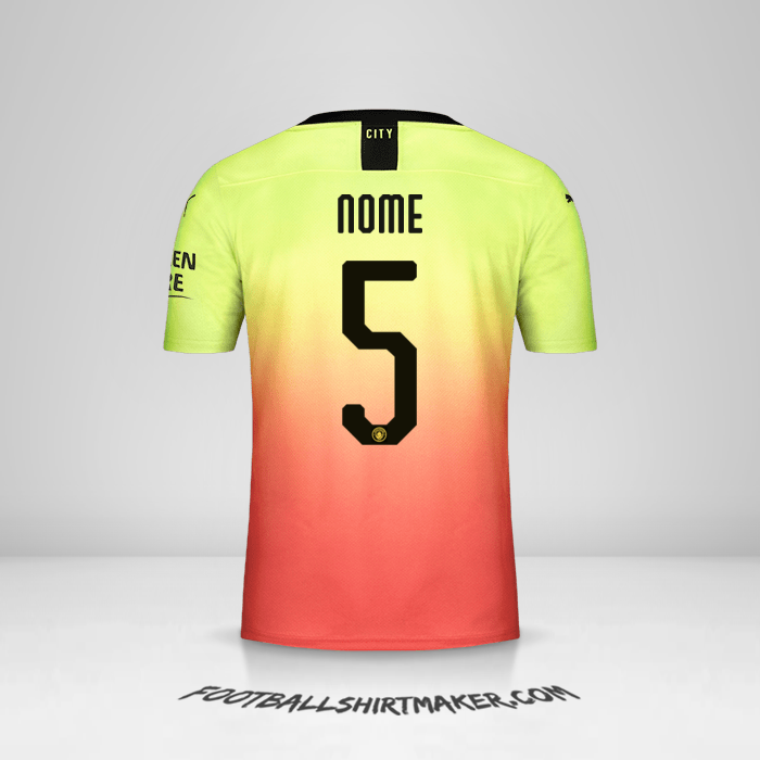 Maglia Manchester City Cup 2019/20 Terza -  nome - 5