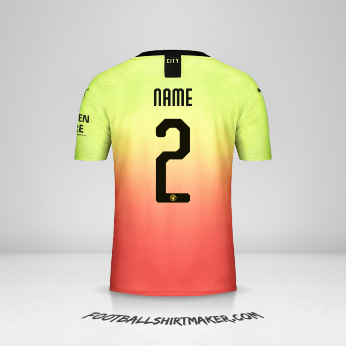 Shirt Manchester City Cup 2019/20 Third -  name - 2
