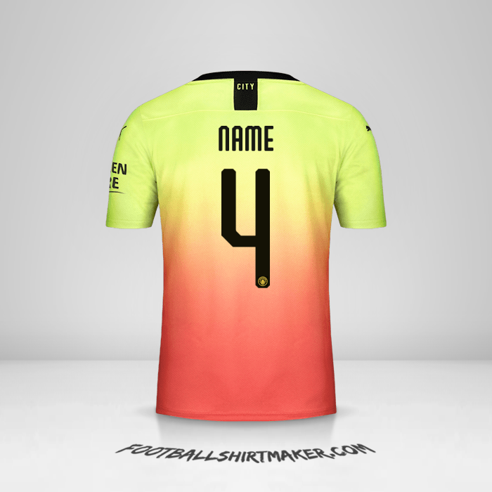Shirt Manchester City Cup 2019/20 Third -  name - 4