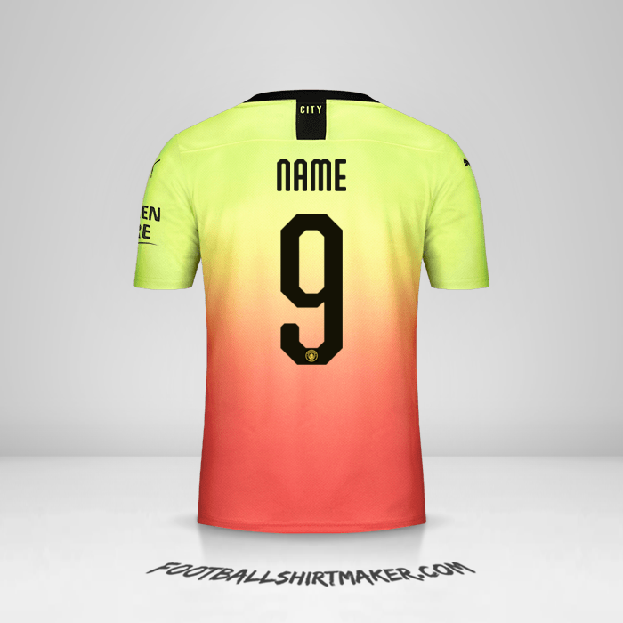 Shirt Manchester City Cup 2019/20 Third -  name - 9