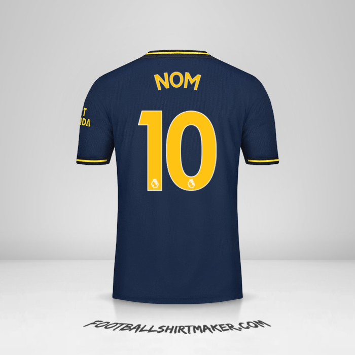 Maillot Arsenal 2019/20 Troisième -  nom - 10