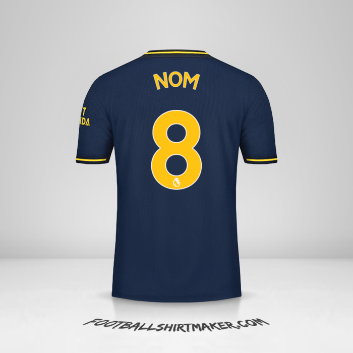 Maillot Arsenal 2019/20 Troisième -  nom - 8