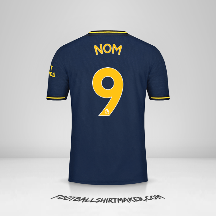 Maillot Arsenal 2019/20 Troisième -  nom - 9