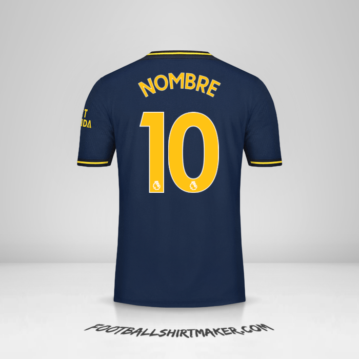 Camiseta Arsenal 2019/20 Tercera -  nombre - 10