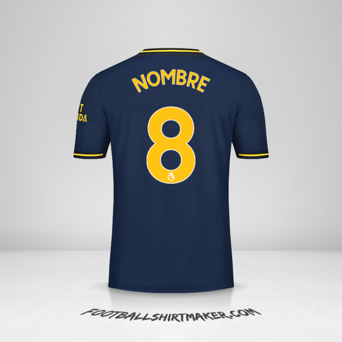 Jersey Arsenal 2019/20 Tercera -  nombre - 8