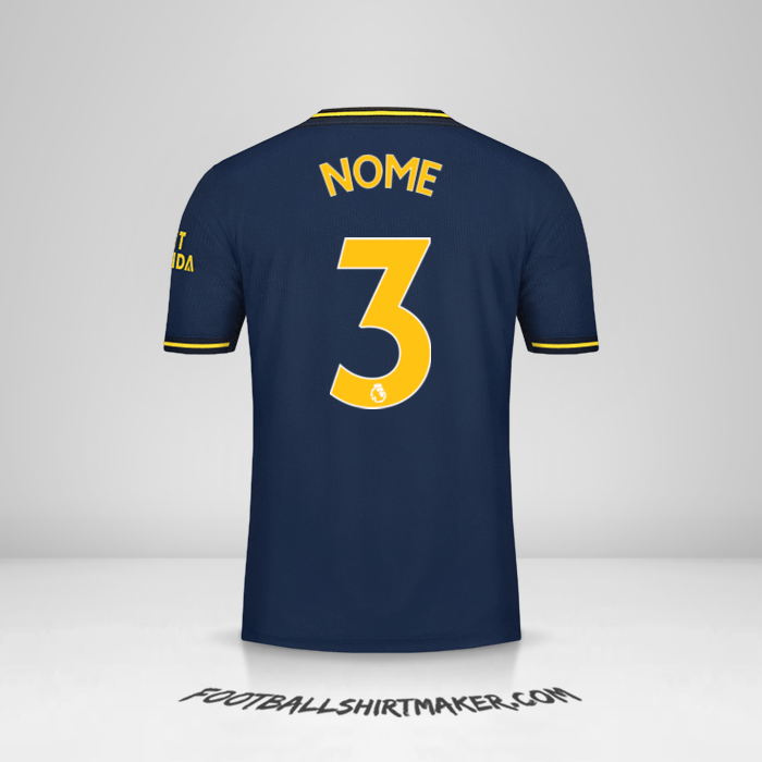 Maglia Arsenal 2019/20 Terza -  nome - 3
