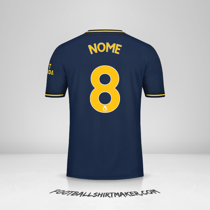 Camisa Arsenal 2019/20 Terceira -  nome - 8