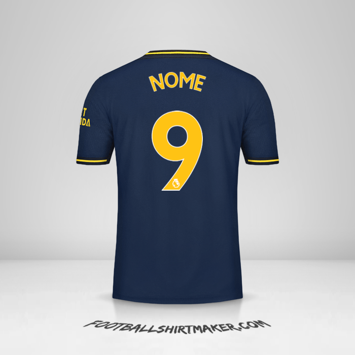 Maglia Arsenal 2019/20 Terza -  nome - 9