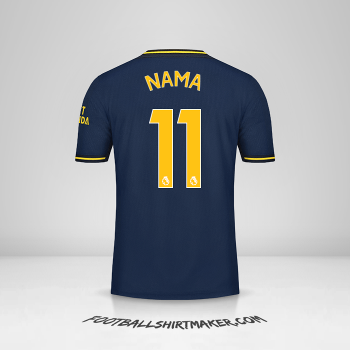 Jersey Arsenal 2019/20 Ketiga -  nama - 11