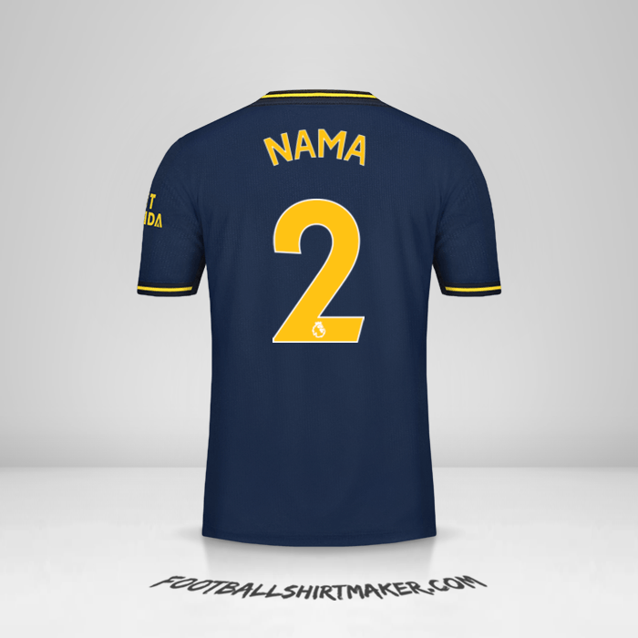 Jersey Arsenal 2019/20 Ketiga -  nama - 2
