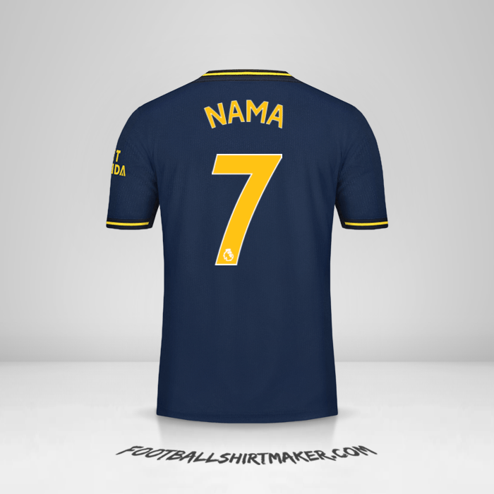 Jersey Arsenal 2019/20 Ketiga -  nama - 7