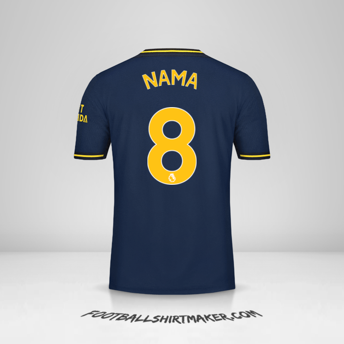 Jersey Arsenal 2019/20 Ketiga -  nama - 8
