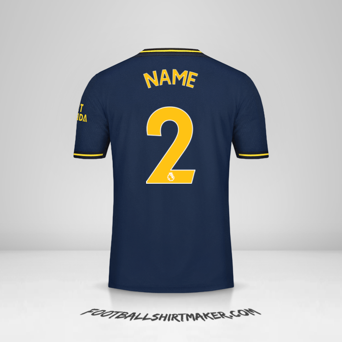 Trikot Arsenal 2019/20 Dritte -  name - 2