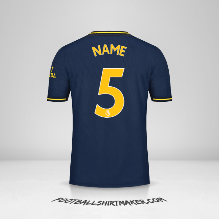 Shirt Arsenal 2019/20 Third -  name - 5