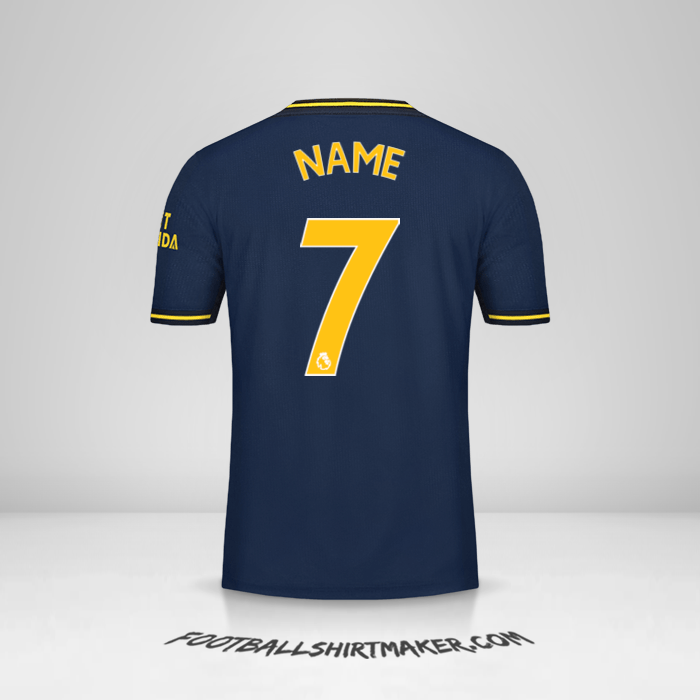 Shirt Arsenal 2019/20 Third -  name - 7