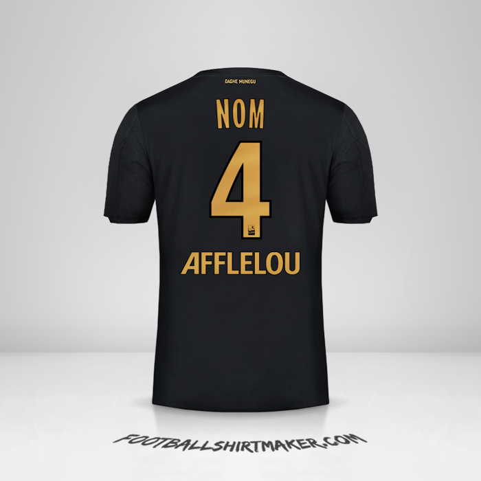 Maillot As Monaco 2019/20 Extérieur -  nom - 4