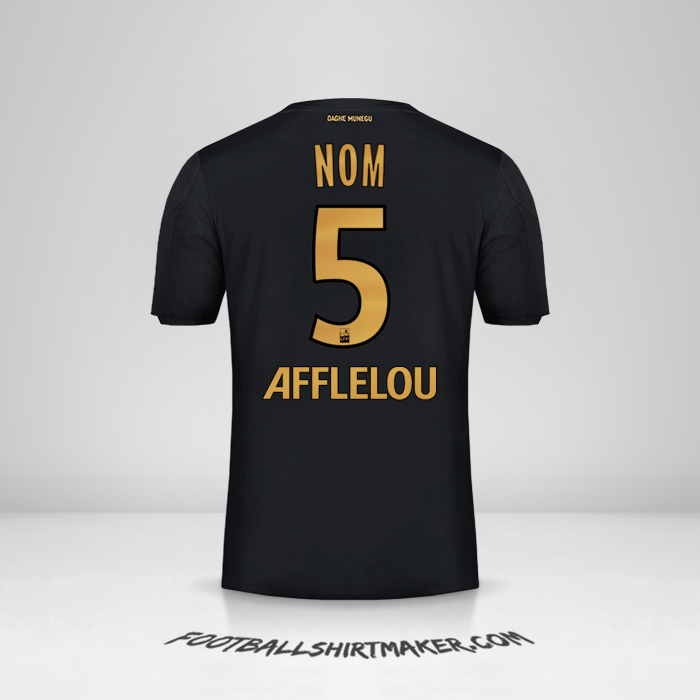 Maillot As Monaco 2019/20 Extérieur -  nom - 5