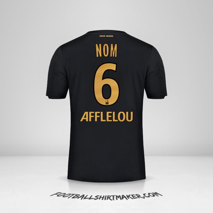 Maillot As Monaco 2019/20 Extérieur -  nom - 6