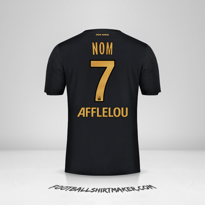 Maillot As Monaco 2019/20 Extérieur -  nom - 7