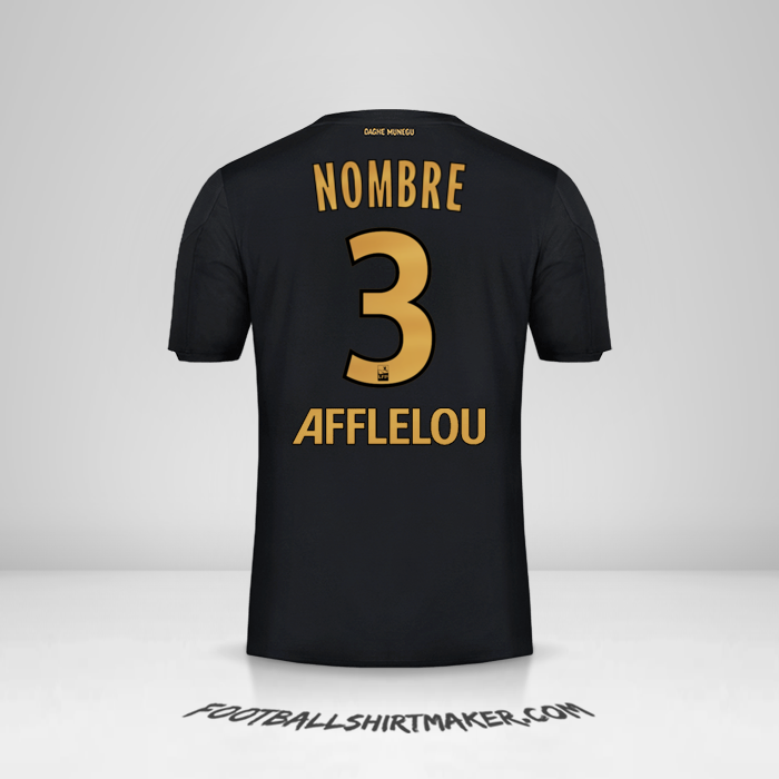 Jersey As Monaco 2019/20 Visita -  nombre - 3