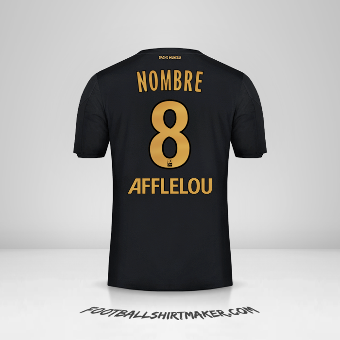 Camiseta As Monaco 2019/20 Visita -  nombre - 8