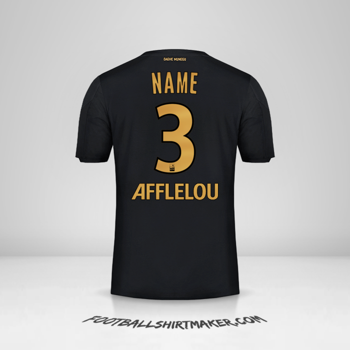 Trikot As Monaco 2019/20 Auswärts -  name - 3