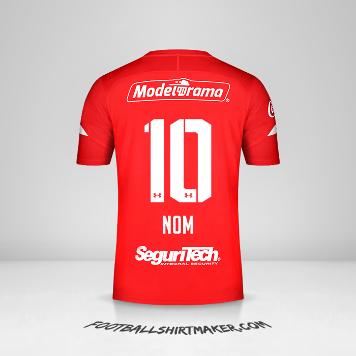Maillot Toluca FC 2019/20 -  nom - 10