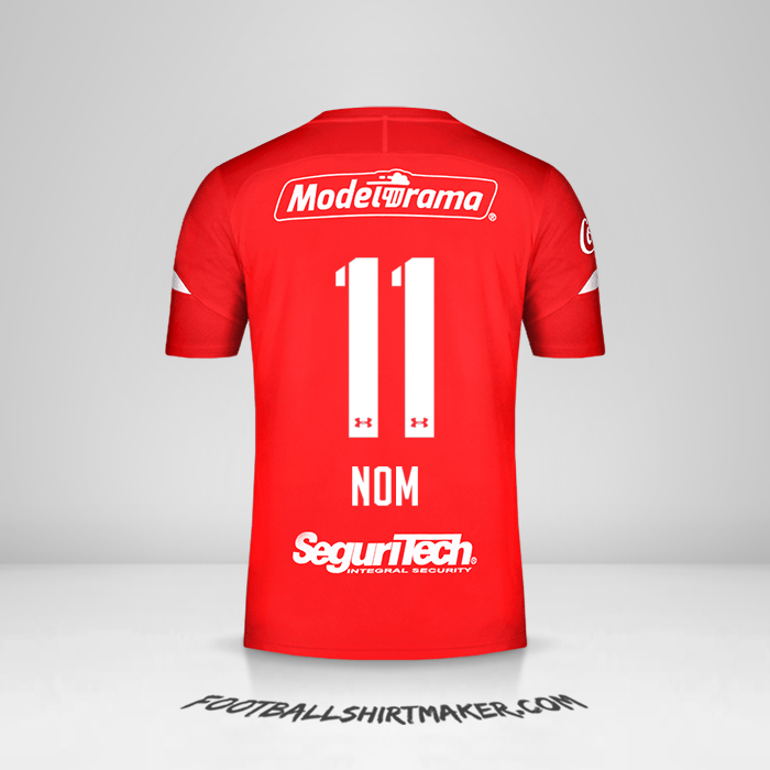 Maillot Toluca FC 2019/20 -  nom - 11