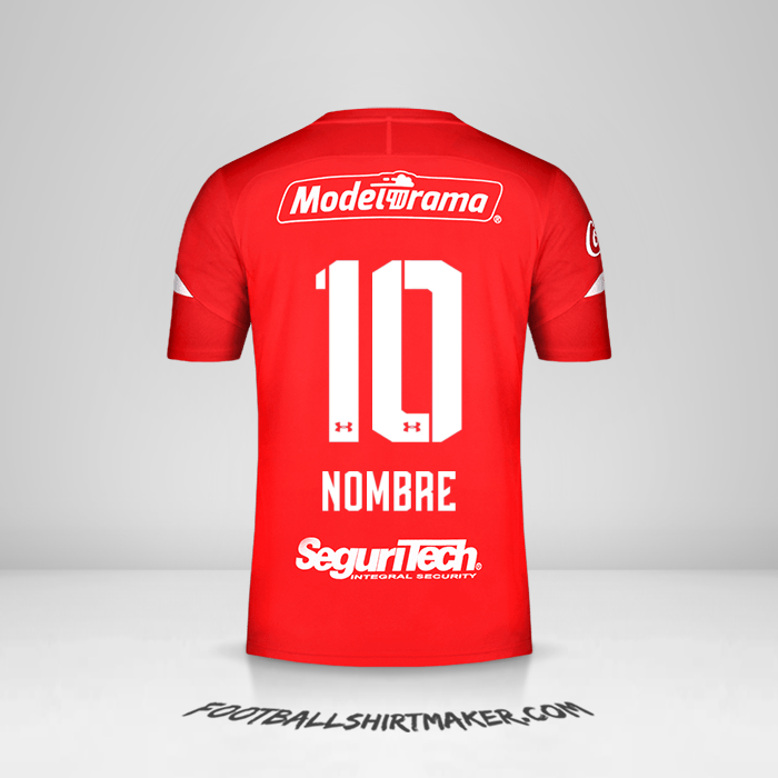 Jersey Toluca FC 2019/20 -  nombre - 10