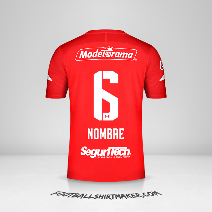 Camiseta Toluca FC 2019/20 -  nombre - 6