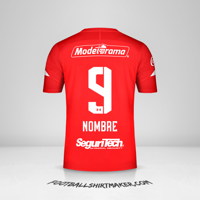 Jersey Toluca FC 2019/20 -  nombre - 9