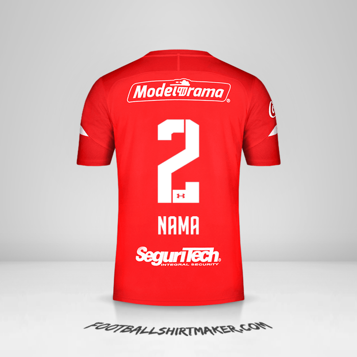 Jersey Toluca FC 2019/20 -  nama - 2