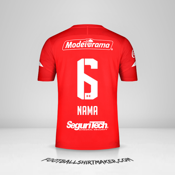 Jersey Toluca FC 2019/20 -  nama - 6