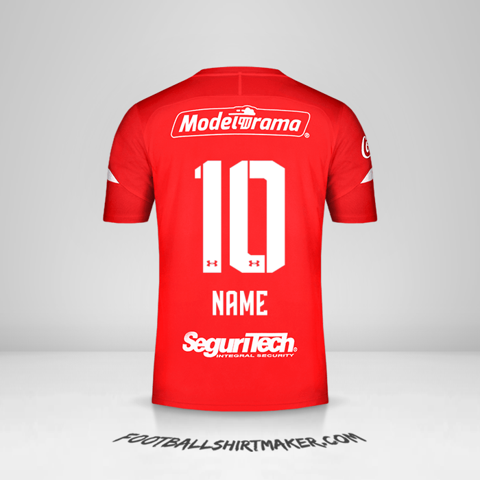 Jersey Toluca FC 2019/20 -  name - 10
