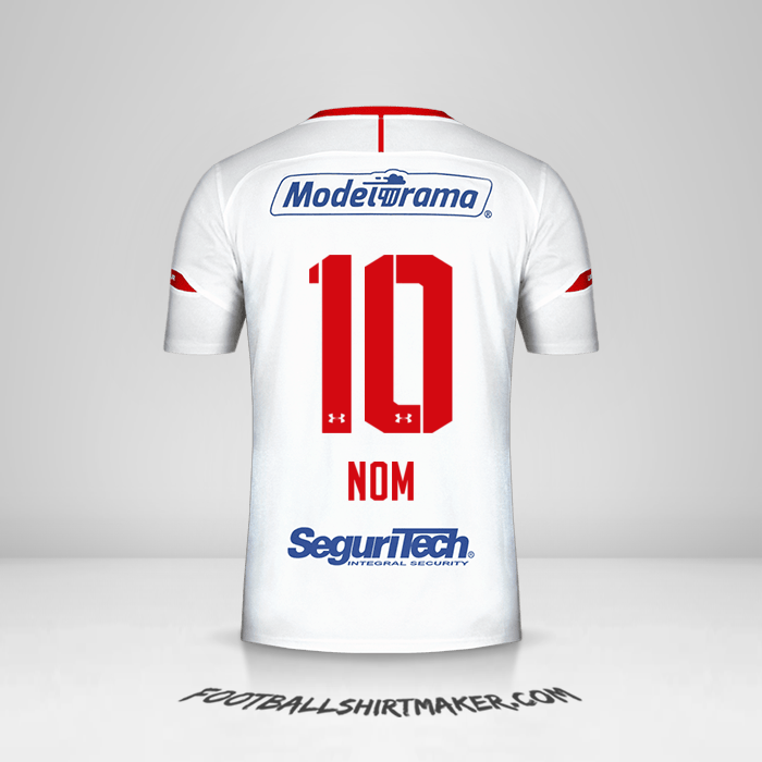 Maillot Toluca FC 2019/20 Extérieur -  nom - 10